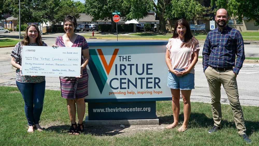Nextep_Charitable_Foundation_supports_The_Virtue_Center_with_a_donation
