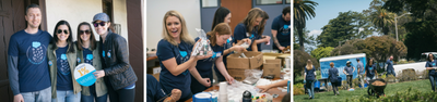Volunteers from Salesforce Ventures portfolio companies participate in our first-ever The Cloud Gives Back.
