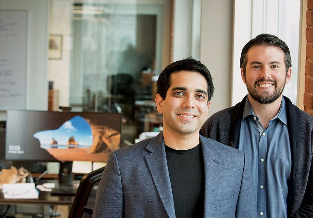 Phil Strazzulla and Yash Ambardekar, co-founders of Next Wave Hire, were drawn to the “give-before-you-get” mentality of Pledge 1% Boston.