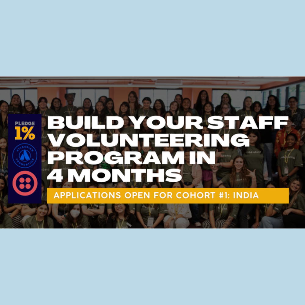 WePledge India now open for Expressions of Interest - Build your Staff Volunteering Program!