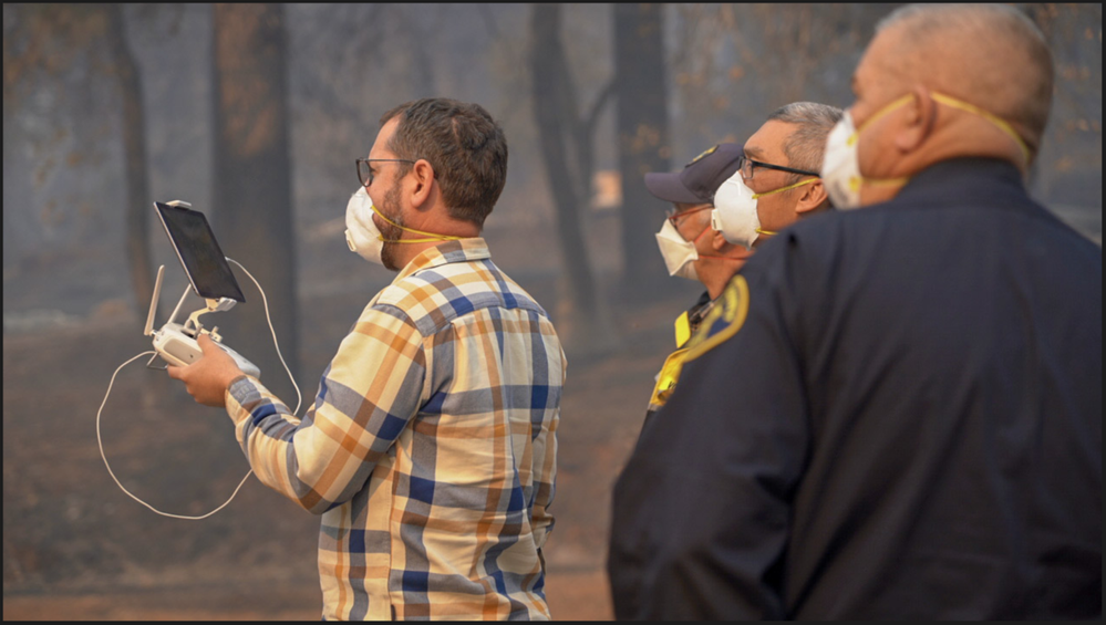 Greg Crutsinger of Scholar Farms gathers drone imagery from the front lines. Photo credit: Casey Tholburn